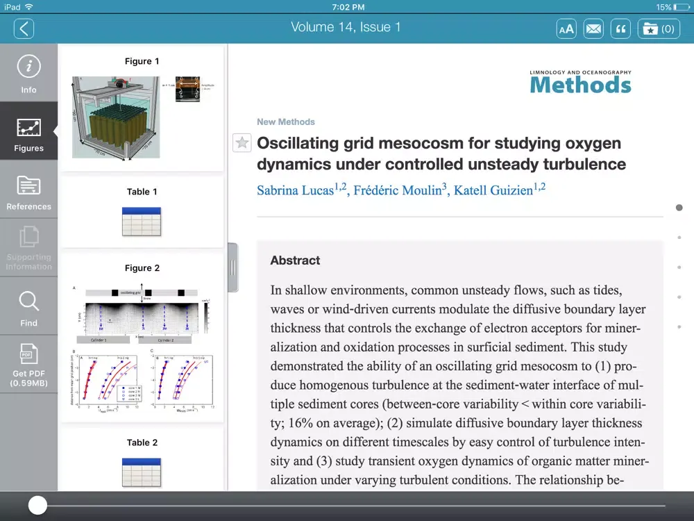 Limnology and Oceanography: Methods iPad  স্ক্রিনশট