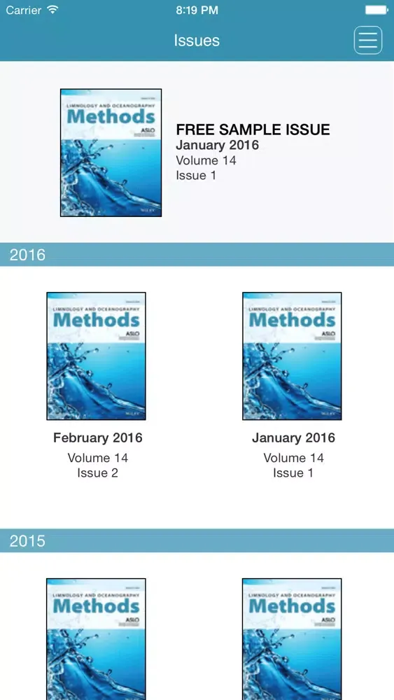 Limnology and Oceanography: Methods স্ক্রিনশট