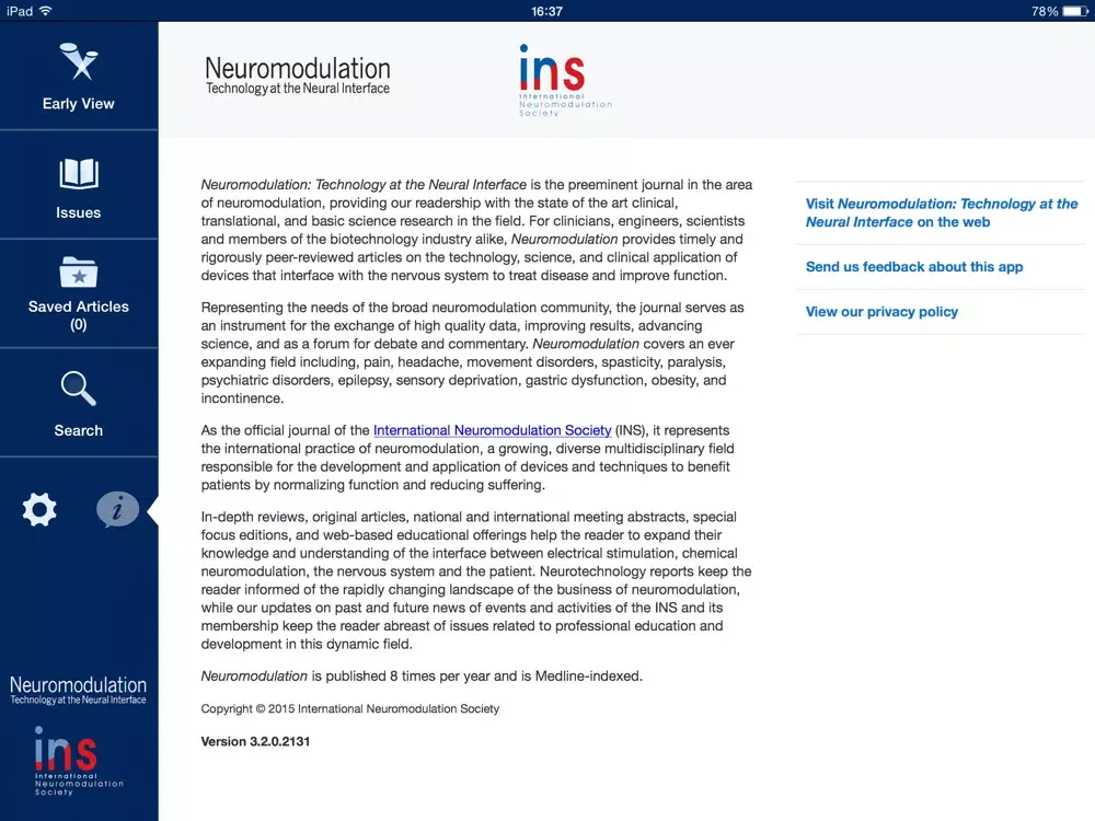 Neuromodulation: Technology at the Neural Interface iPad  Screenshots