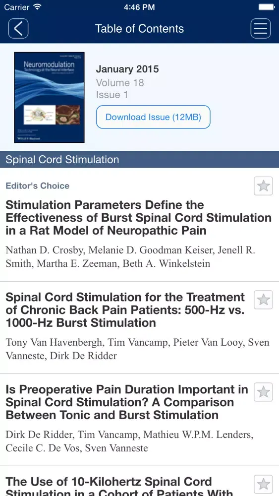 Neuromodulation: Technology at the Neural Interface Screenshots