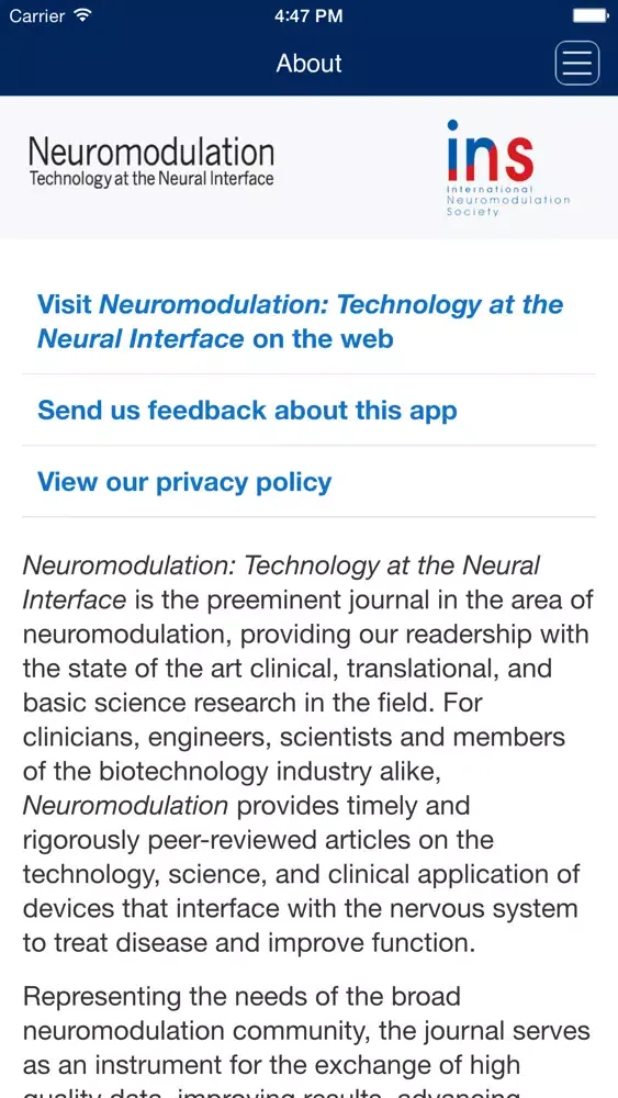 Neuromodulation: Technology at the Neural Interface Screenshots