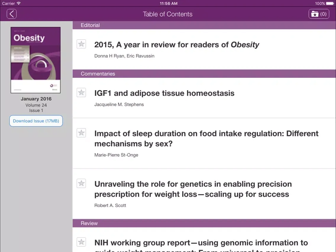 Captures d'écran de Obesity : A Research Journal iPad 