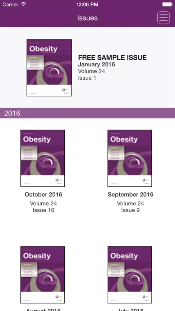 Captures d'écran de Obesity : A Research Journal