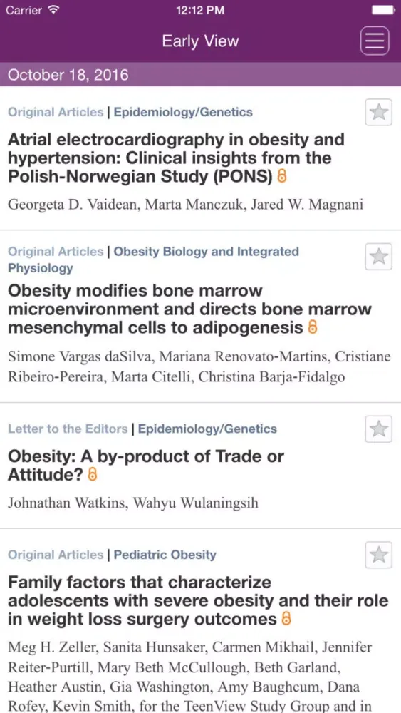 Captures d'écran de Obesity : A Research Journal