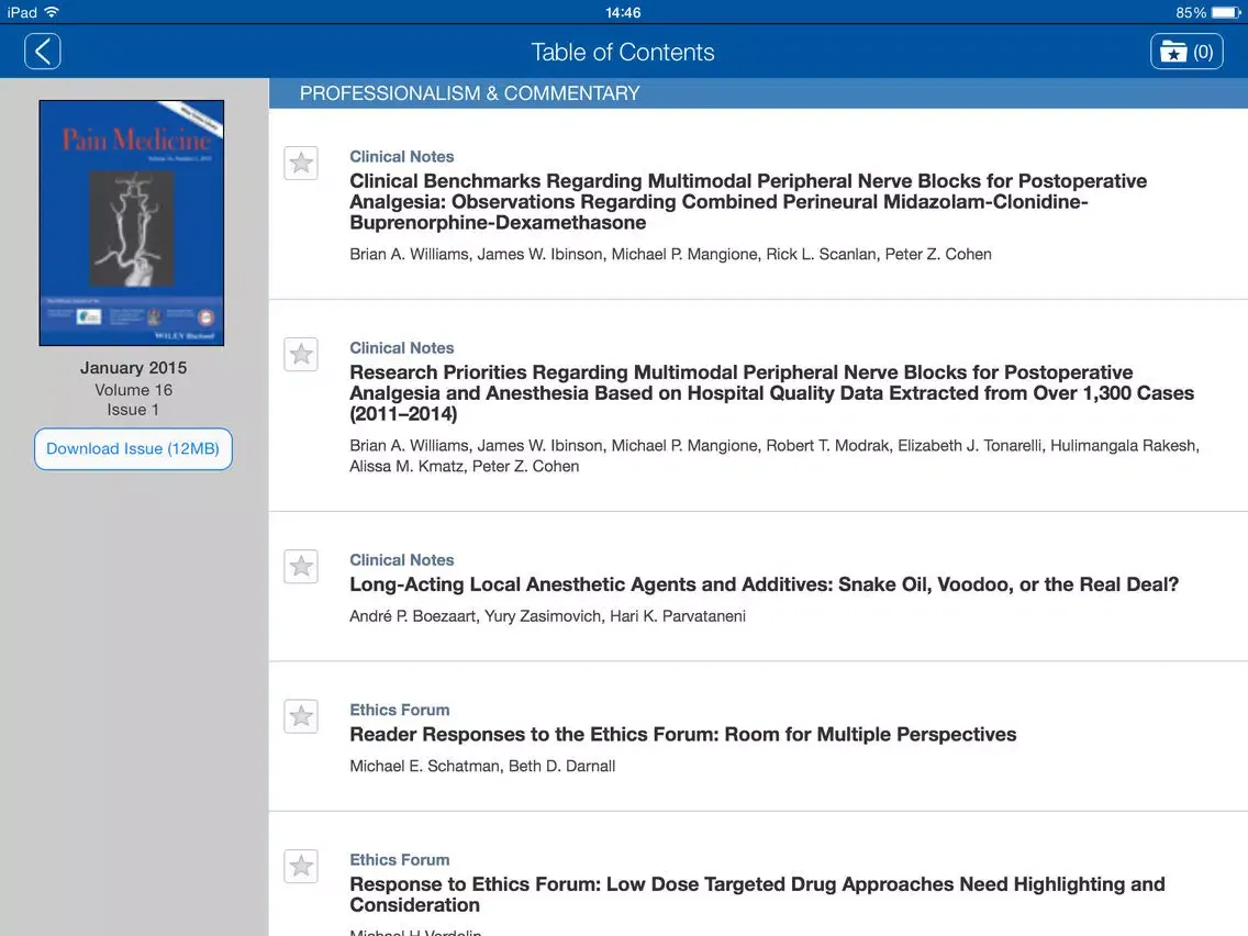 Pain Medicine iPad  Screenshots