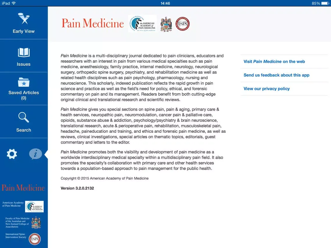 Pain Medicine iPad  Screenshots