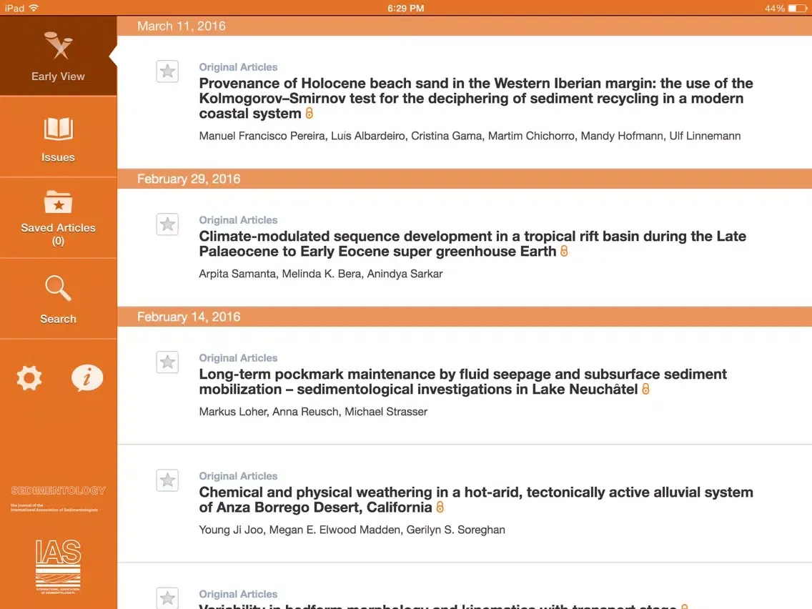 Sedimentology iPad  سکرین شاٹس
