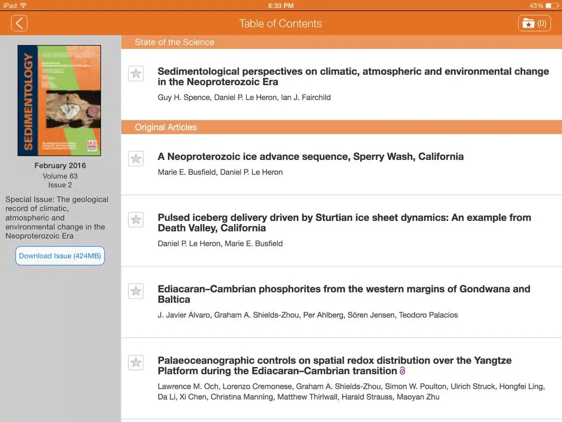 Sedimentology iPad  سکرین شاٹس