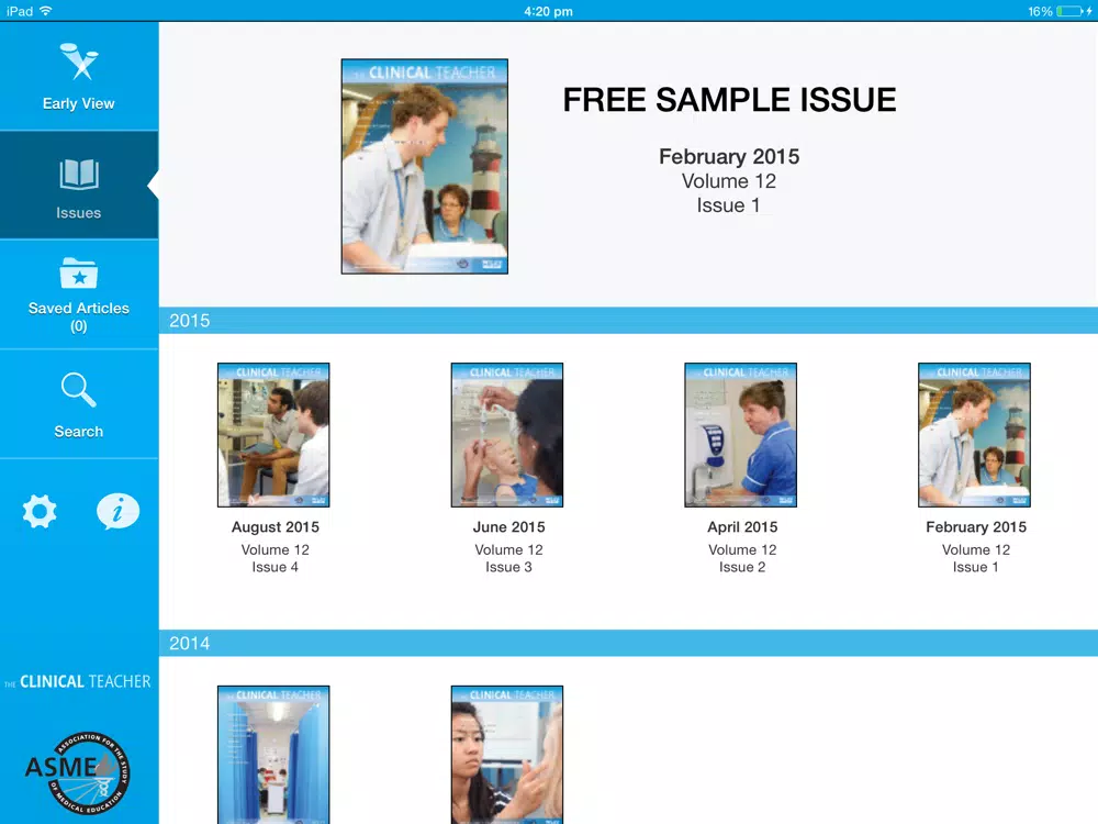 The Clinical Teacher iPad  স্ক্রিনশট