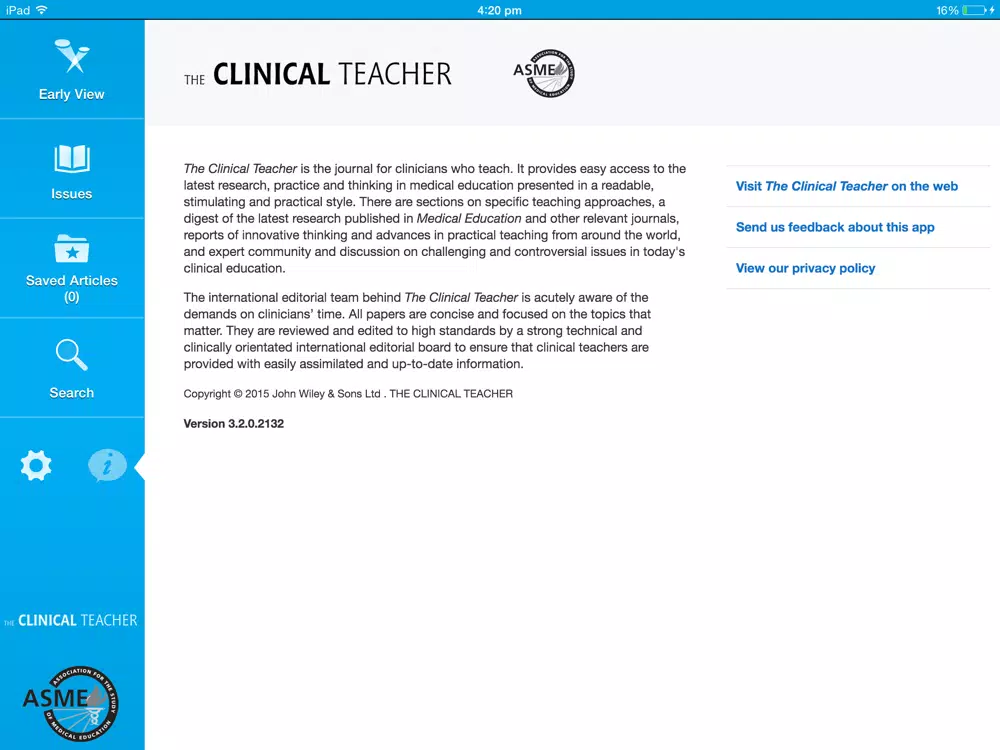 The Clinical Teacher iPad  স্ক্রিনশট