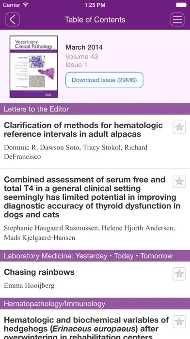 Veterinary Clinical Pathology स्क्रीनशॉट