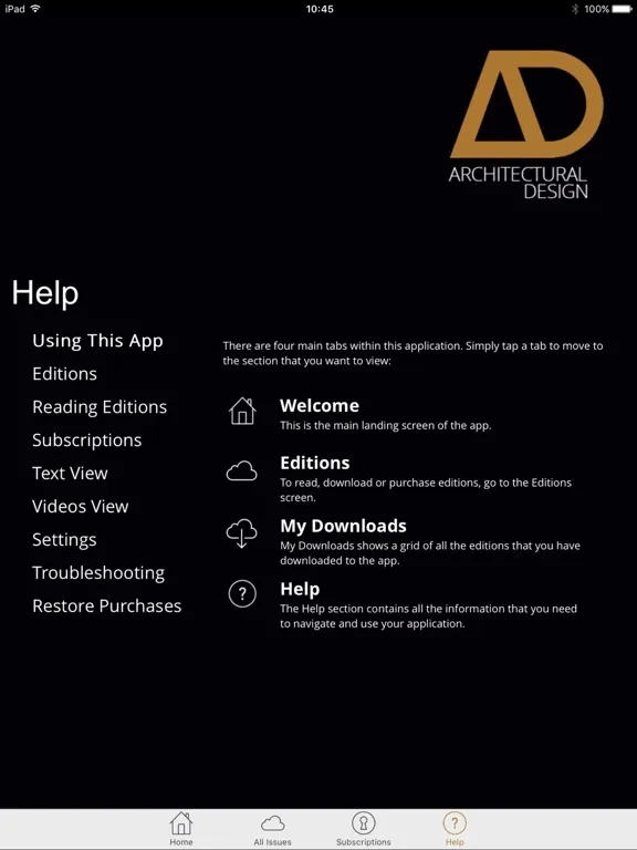 Tangkapan skrin Architectural Design (AD) iPad 