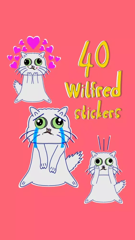 Tangkapan skrin Wilfred Warrior Stickers