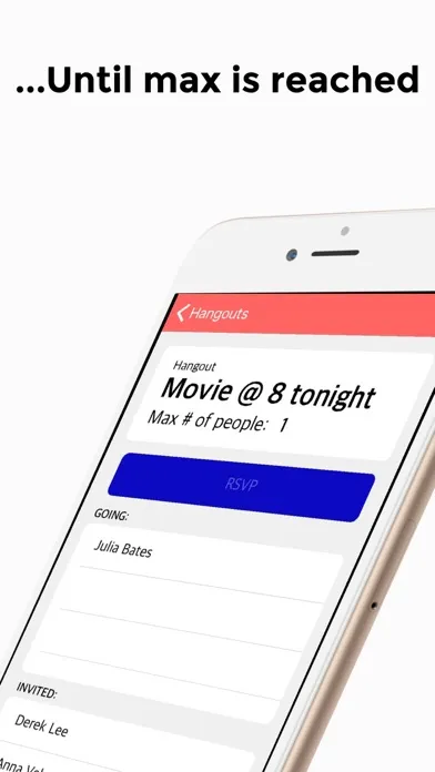 On the Spot Hangout App Screenshots