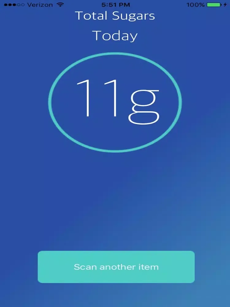 LabelScanner - Sugar Counter iPad 應用截圖