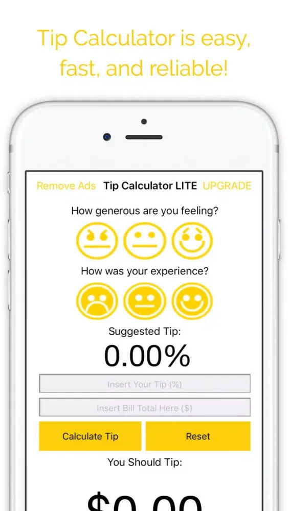 Tip Calculator LITE - Tipping Tool سکرین شاٹس
