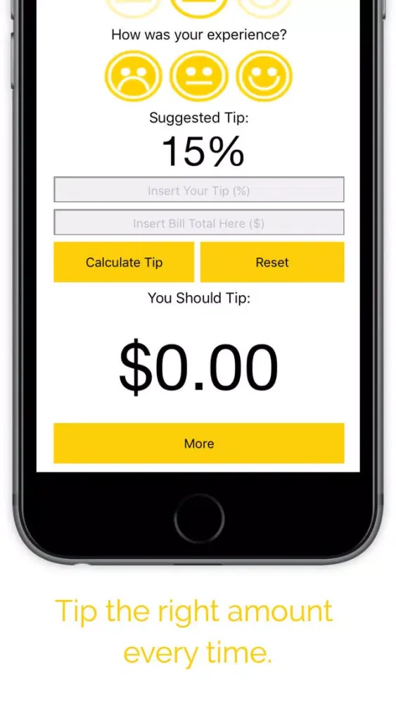 Tip Calculator LITE - Tipping Tool سکرین شاٹس