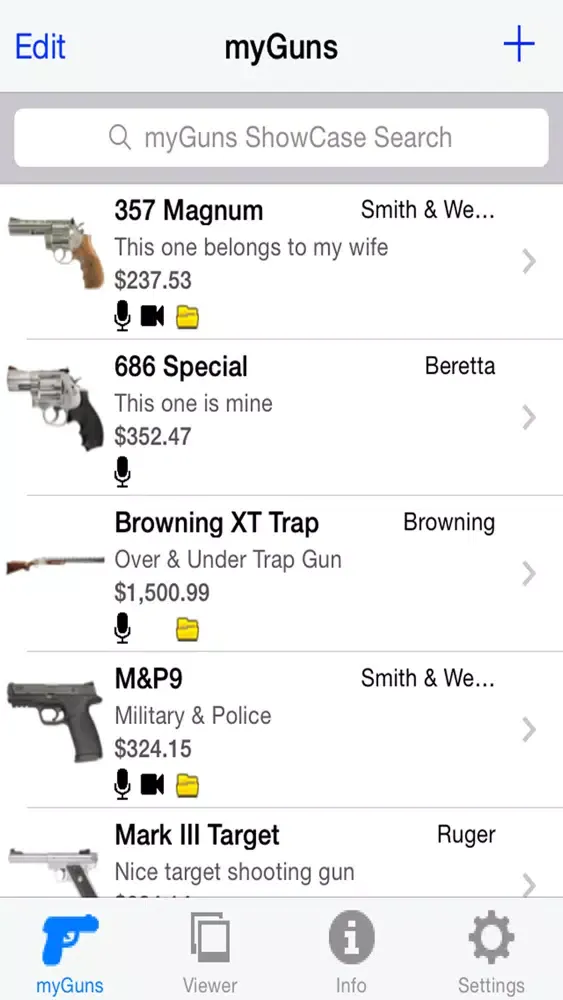 myGuns Screenshots