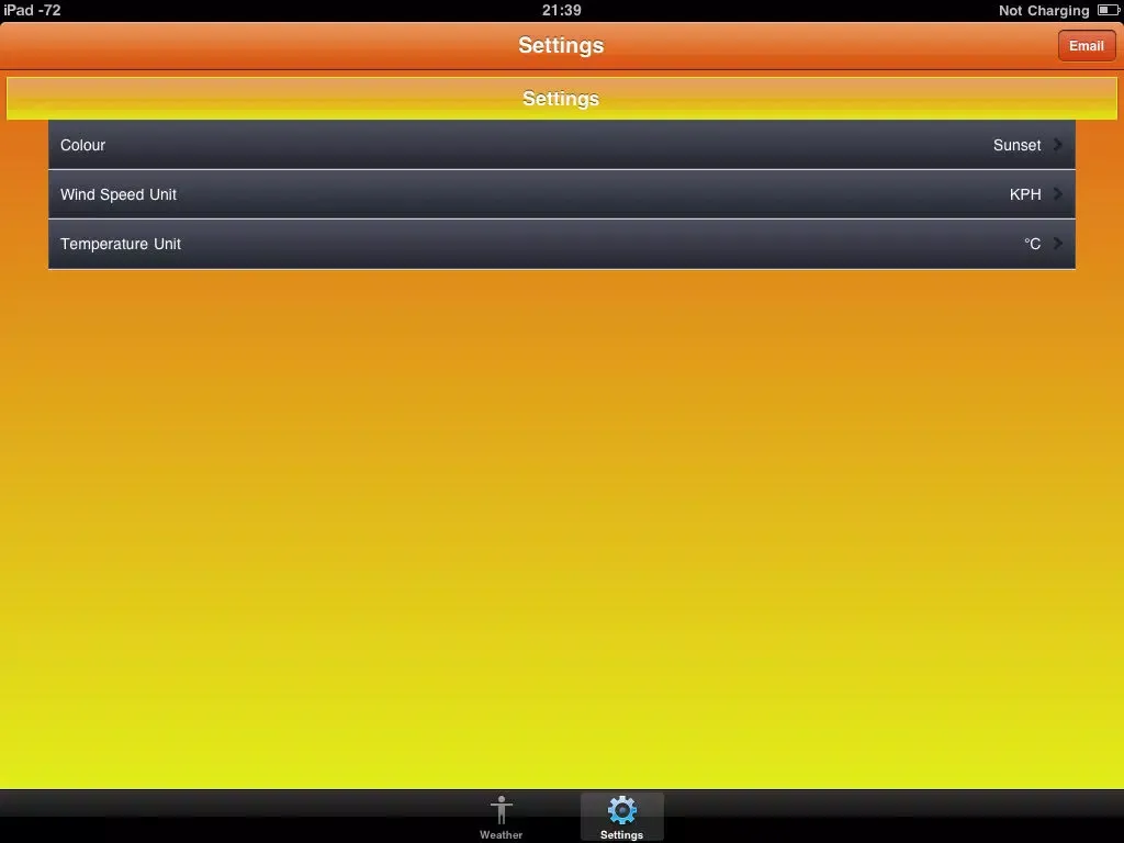 Nano Weather iPad  Ekran Görüntüleri