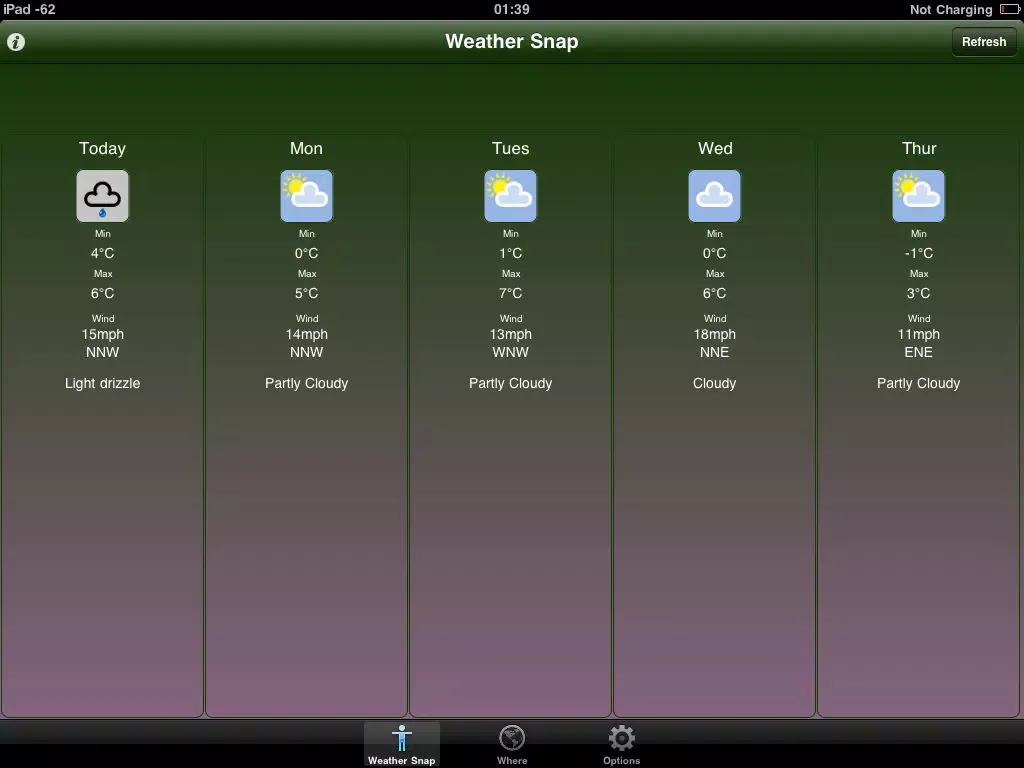 Weather Snap iPad 应用截图
