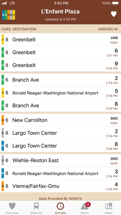 Ảnh chụp màn hình của Metro Times Washington DC