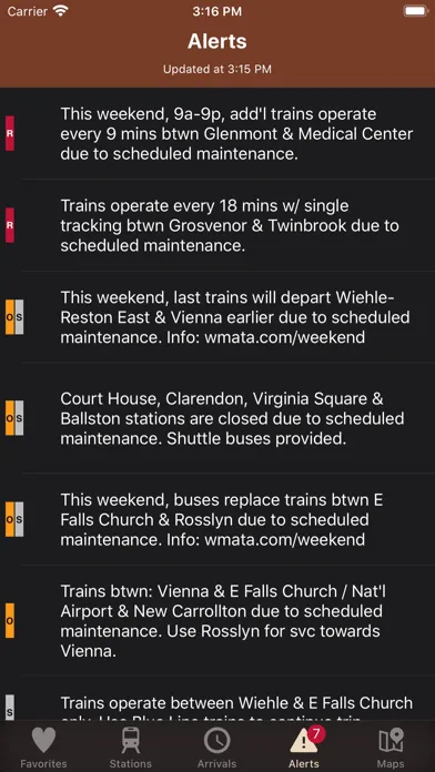 Ảnh chụp màn hình của Metro Times Washington DC