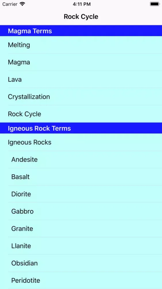 Geology Rock Cycle Definitions Ekran Görüntüleri