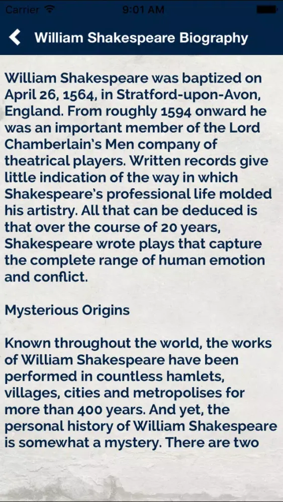 William Shakespeare Quotes, Biography & Poems স্ক্রিনশট