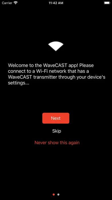 Tangkapan skrin WaveCAST Audio Receiver
