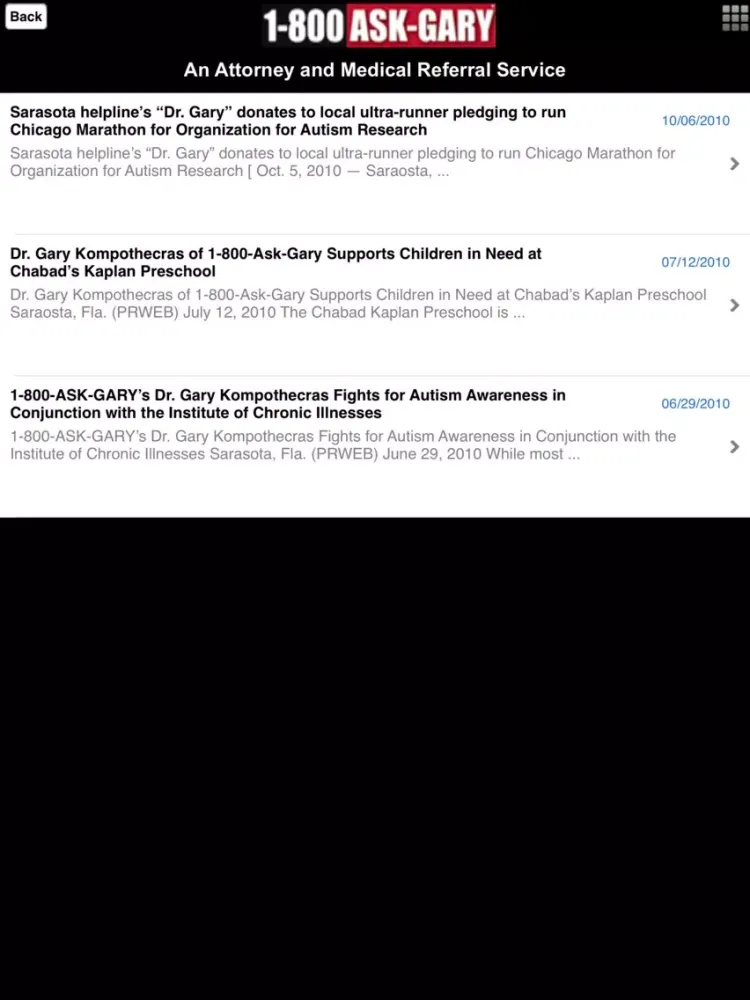 1 800 Ask Gary iPad 应用截图