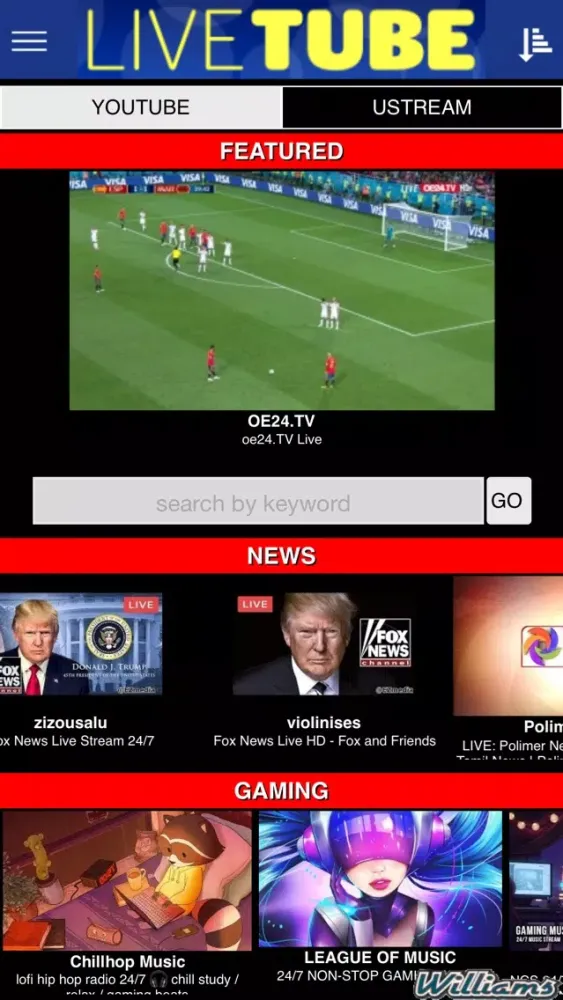 تصاویر LiveTube