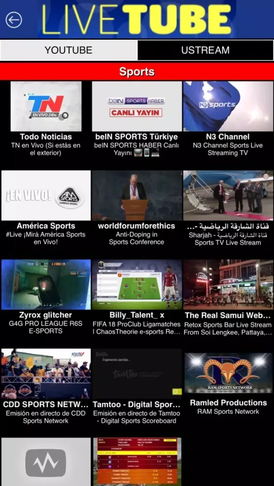 تصاویر LiveTube