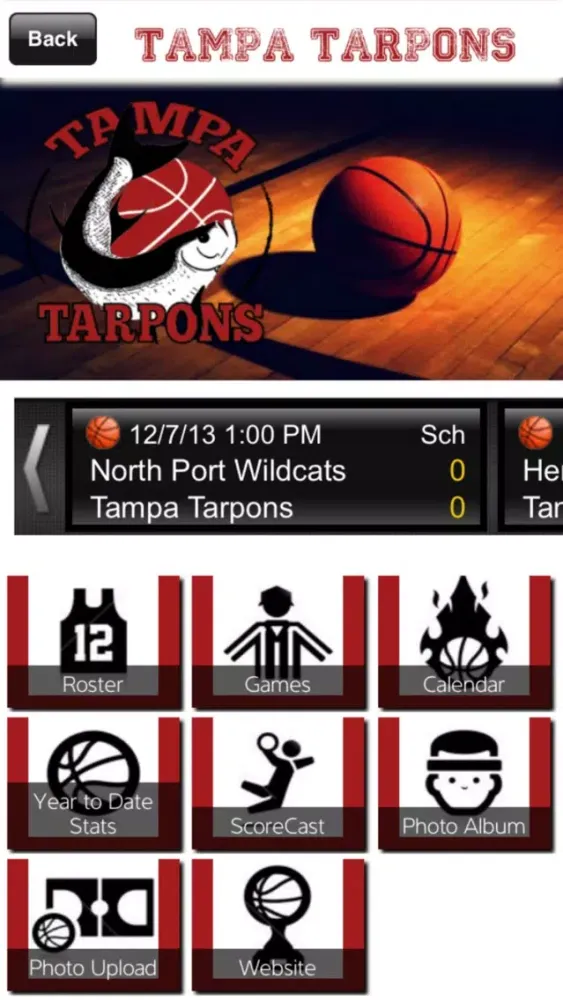 Captures d'écran de Tampa Tarpons