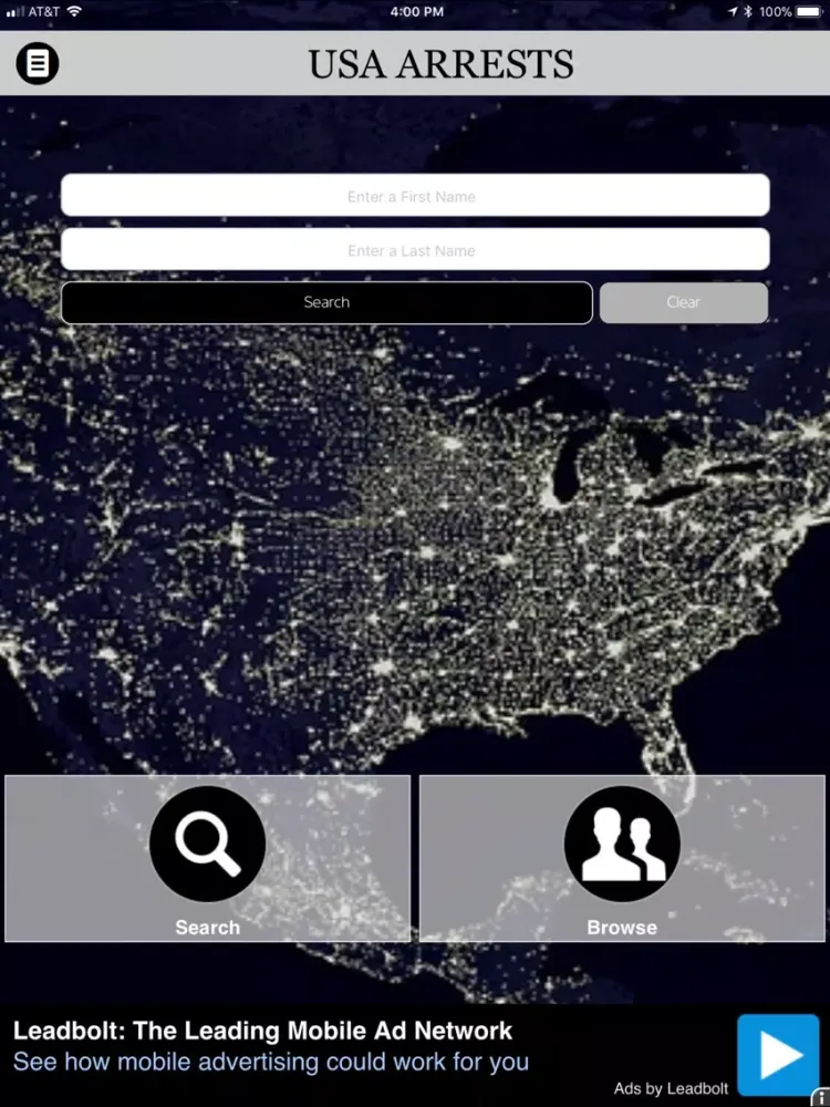 USA Arrests iPad  Screenshots