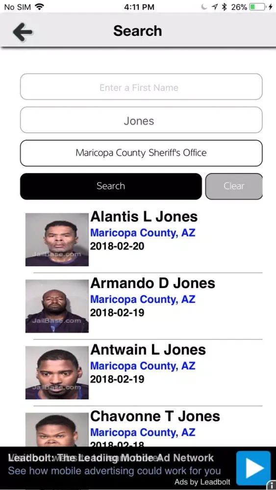 USA Arrests Screenshots