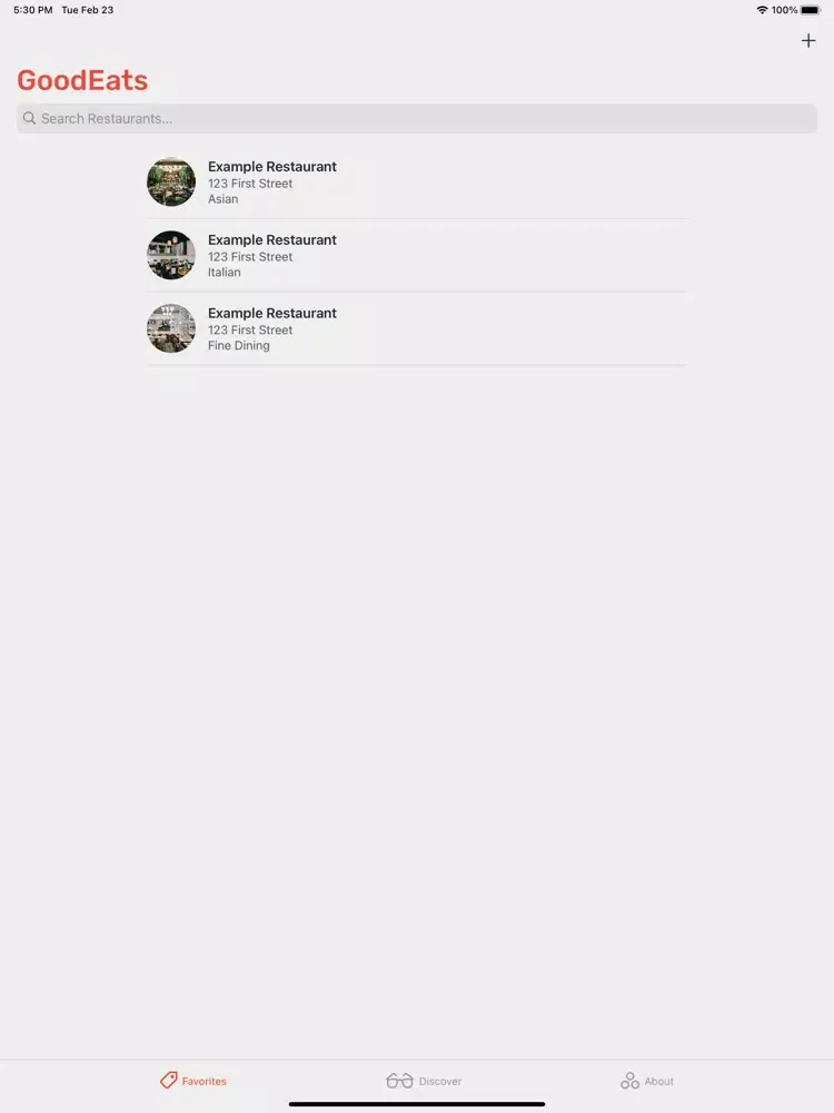 GoodEats - Restaurant Guide iPad  سکرین شاٹس