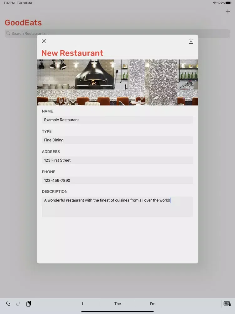 GoodEats - Restaurant Guide iPad  سکرین شاٹس