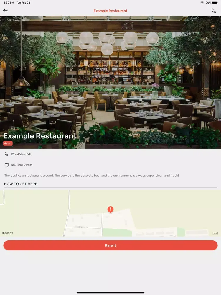 GoodEats - Restaurant Guide iPad  سکرین شاٹس