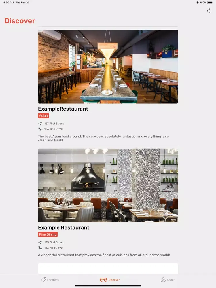 GoodEats - Restaurant Guide iPad  سکرین شاٹس