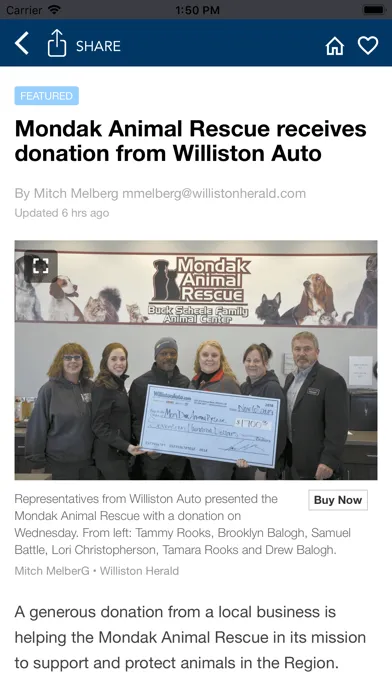 Captures d'écran de The Williston Herald