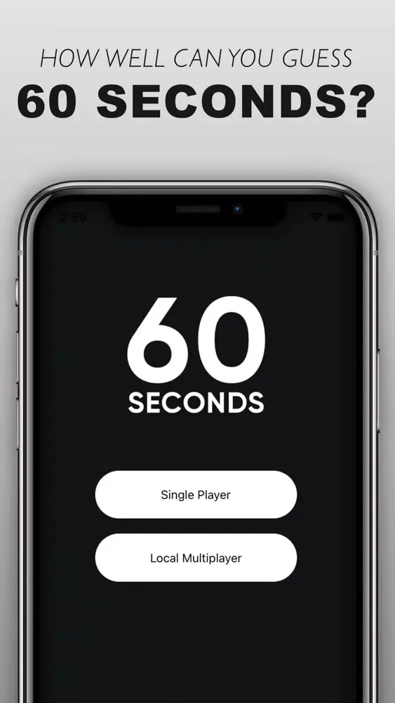 Ảnh chụp màn hình của SixtySeconds - Guess a Minute
