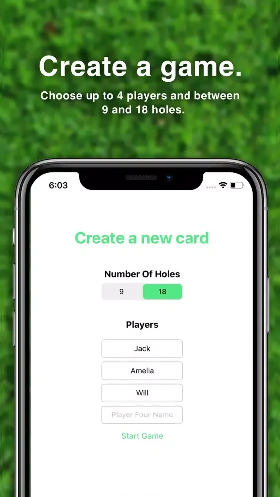 Скриншоты PuttPutt Mini Golf Score Card