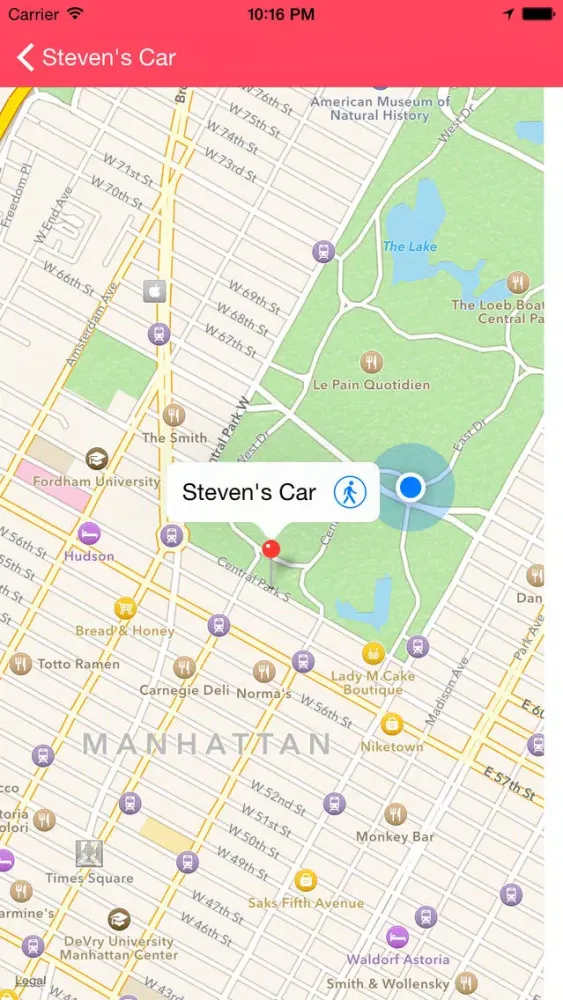 Tangkapan skrin Parking GPS