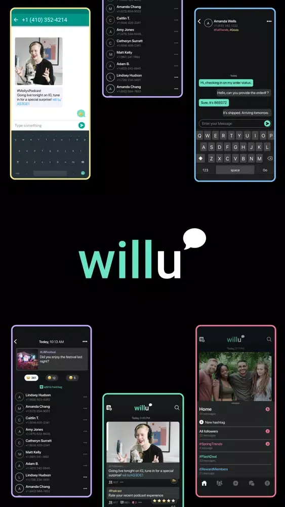Willu: Hashtag Messaging स्क्रीनशॉट
