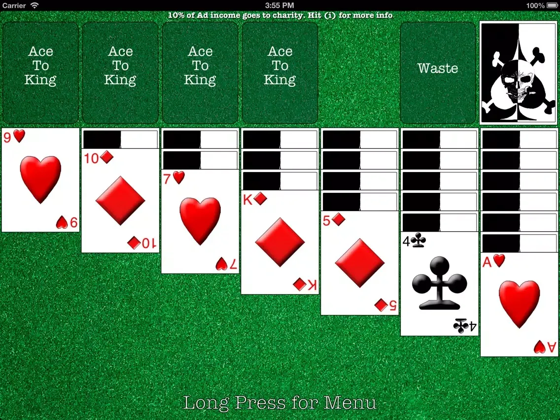 Easy Peasy Solitaire iPad  スクリーンショット