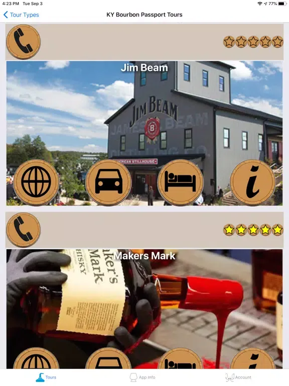 Bourbon Trail Guide v3 iPad  스크린샷