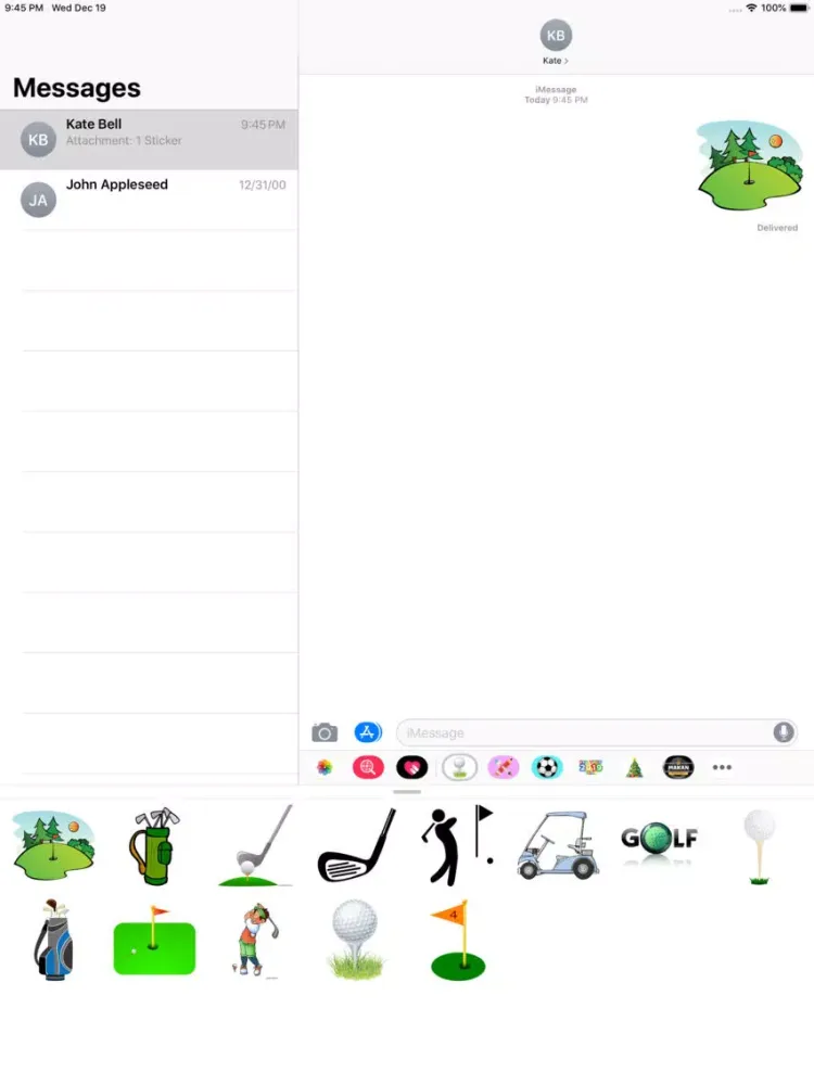 Скриншоты Golf Stickers iPad 