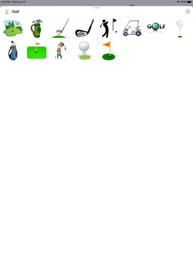Скриншоты Golf Stickers iPad 