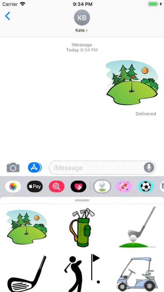 Скриншоты Golf Stickers