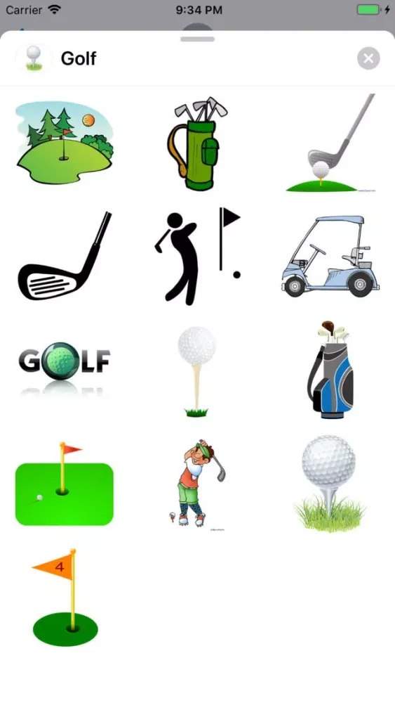 Скриншоты Golf Stickers